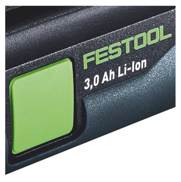 Festool Akku Set 2x BP 18 Li 3,0 C Akku 18 V 3,0 Ah / 3000 mAh Li-Ion ( 2x 577658 ) mit Ladestandanzeige