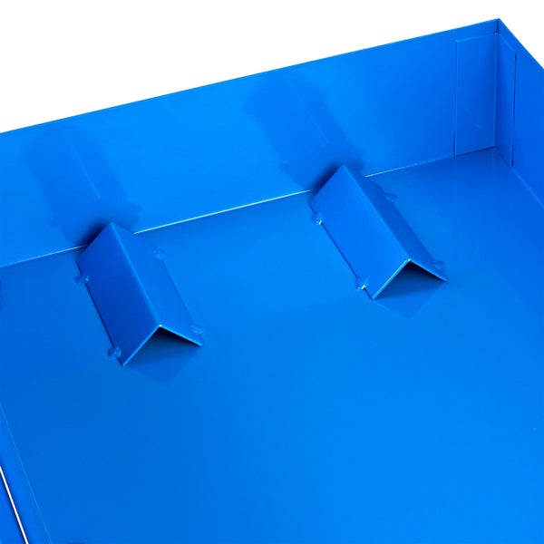 PROREGAL Fassregal für 30 bis 60 Liter Fässer Uno HxBxT 58 x 45,6 x 64 cm Blau