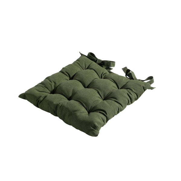 Sitzkissen Tuscany Panama grün - Ca. 46x46 cm - 4er-Set