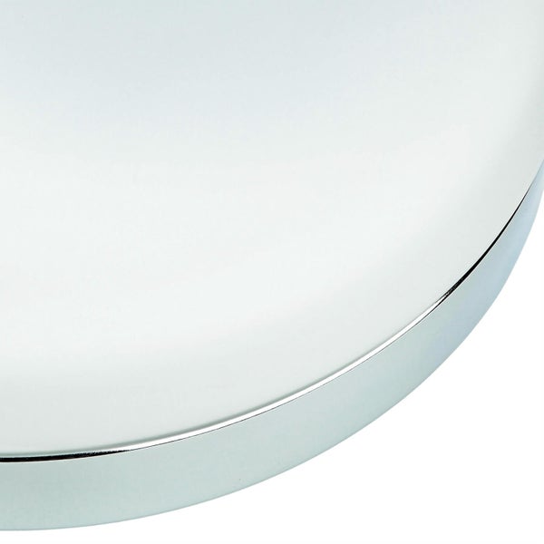 Detailansicht eines runden Spiegels mit Rahmen