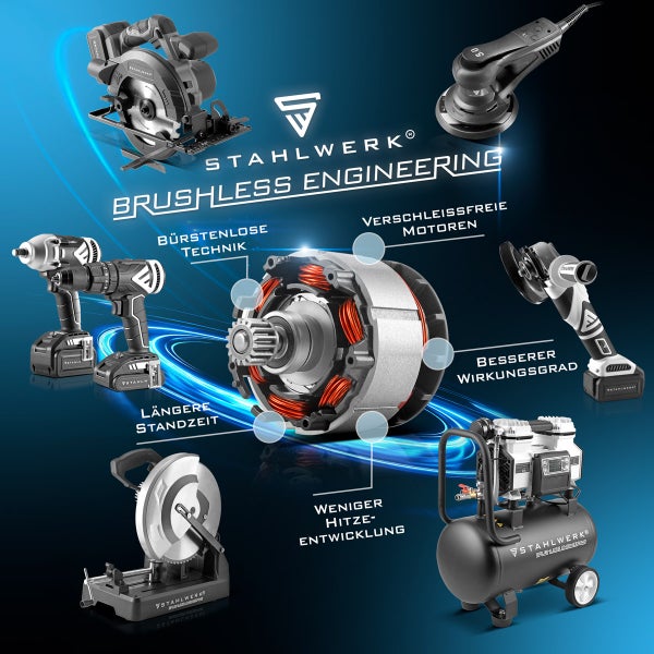 Produktbild von STAHLWERK Werkzeugen mit bürstenloser Technologie