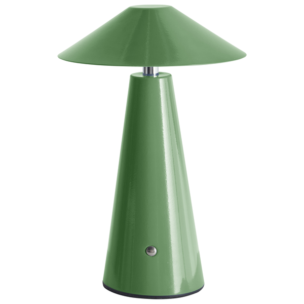 Kabellose LED Tischlampe APAYAO mit Dimmer Metall Grün