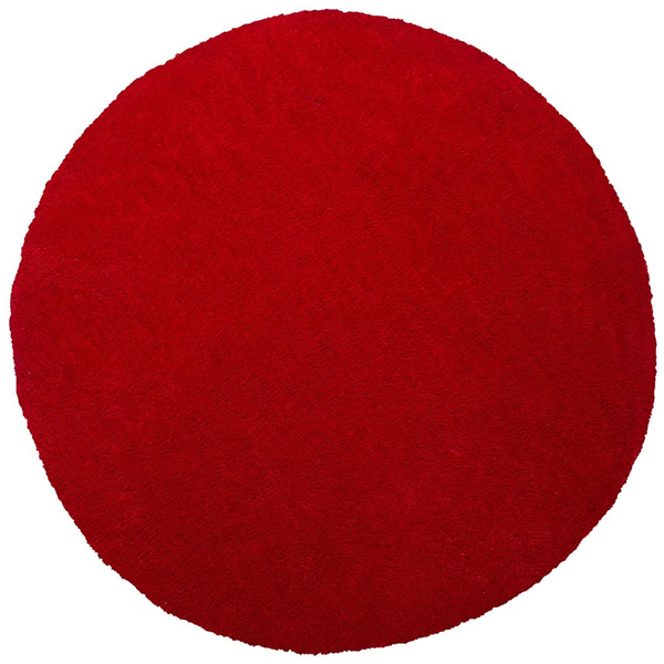 Zottelteppich DEMRE Rot ø 140 cm