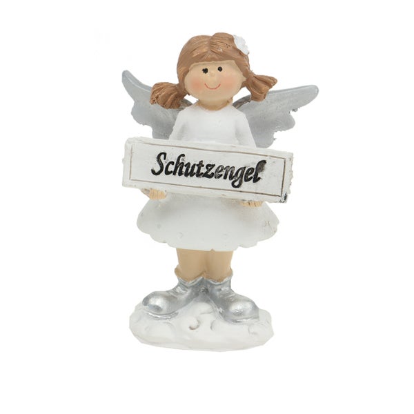 Schutzengel-Figur mit Schild