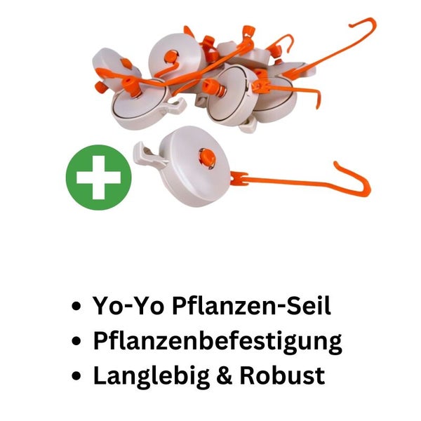 Pflanzen Yo-Yo 10 Stück – Automatische Pflanzenstütze für Stabilität, Platzsparend & Einfach in der Anwendung für Blumen, Zweige & schwerere Pflanzen