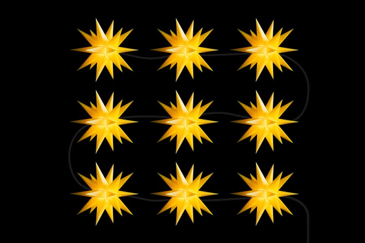 Dekorative Metalllaterne mit Tragegriff und Kerze