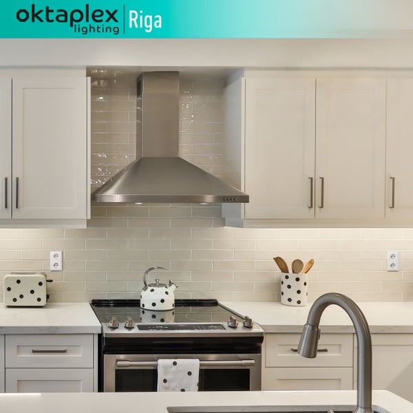 Oktaplex Riga LED Unterbauleuchte Küche 84cm neutralweiß 4000K 12,7W mit Schalter