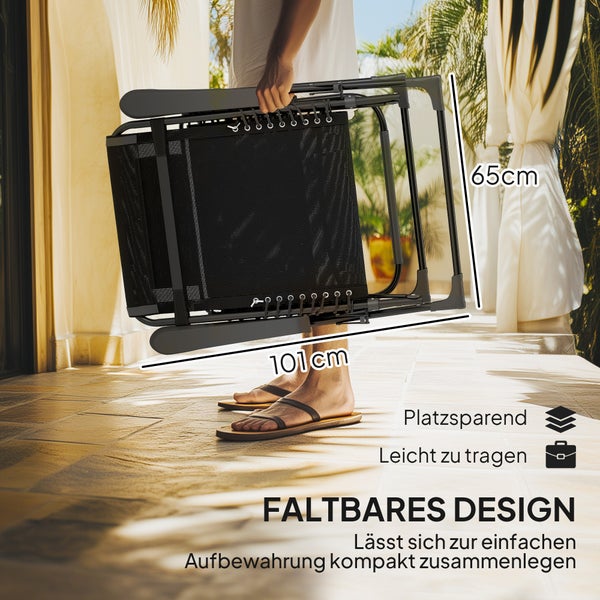 Schwarzer Relaxsessel mit Kopfkissen