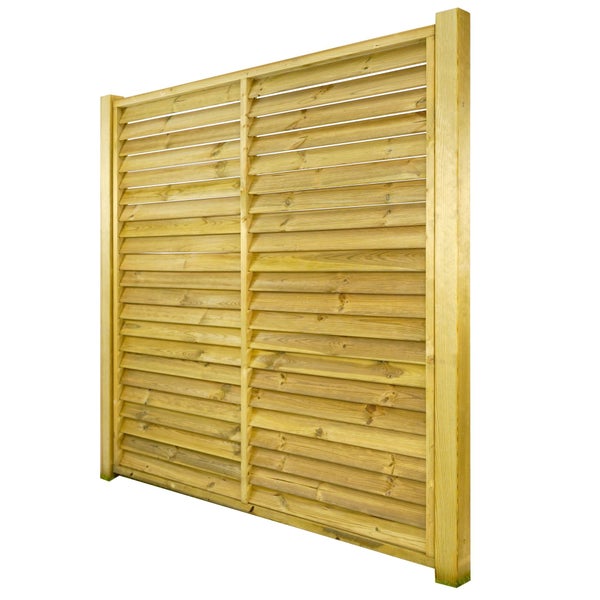 Holz Sichtschutzzaun mit Lamellen für den Garten