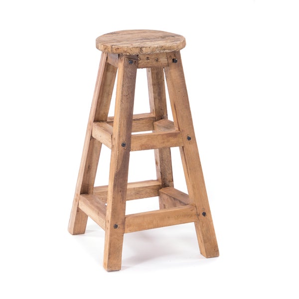 Barhocker Jack Mahagoni Massivholz naturfarben