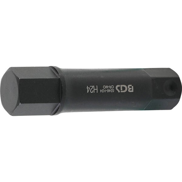 BGS Bit Länge 100 mm Antrieb Außensechskant 22 mm Innensechskant 24 mm - 5246-H24