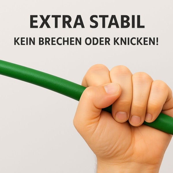 Hand hält einen extra stabilen, bruch- und knickfesten Gegenstand