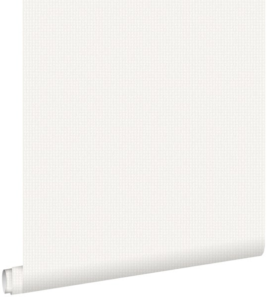 ESTAhome Tapete Stickmuster Weiß - 53 cm x 10.05 m - 138130