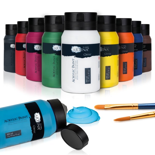 Artina Crylic Acrylfarbe 500ml (24tlg)