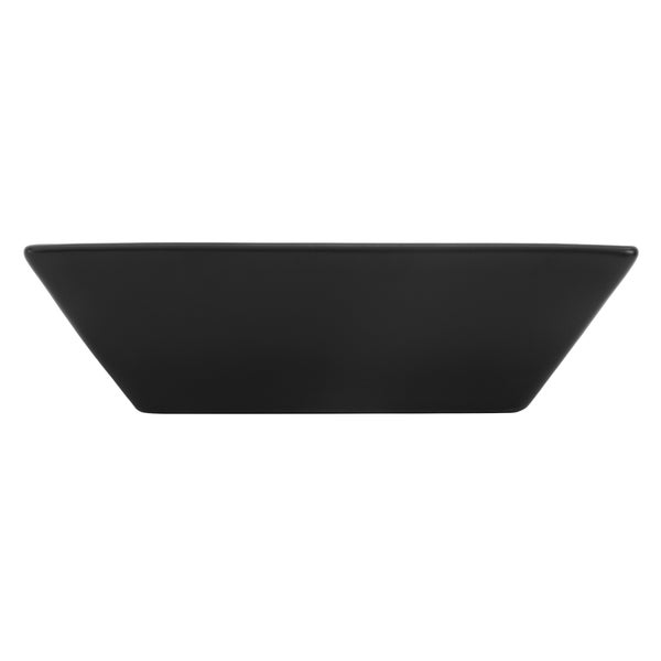 ML-Design Waschbecken aus Keramik in Schwarz matt 41x41x12 cm Quadratisch, Moderne Aufsatzwaschbecken, Design Waschtisch Aufsatz-Waschschale Waschplatz Handwaschbecken, für das Badezimmer und Gäste-WC