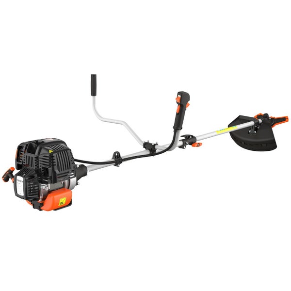 FUXTEC Benzin Motorsense FX- 4MS131 - 31ccm | 1PS Freischneider |Notstop| 7,5kg  | 320 mm  | mit Faden + Messer | 4-Takt | Komfort Tragegurt