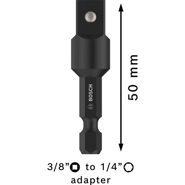 Bosch PRO Socket Adapter mit Stiftverbindung 3/8 50 mm - 2608551108