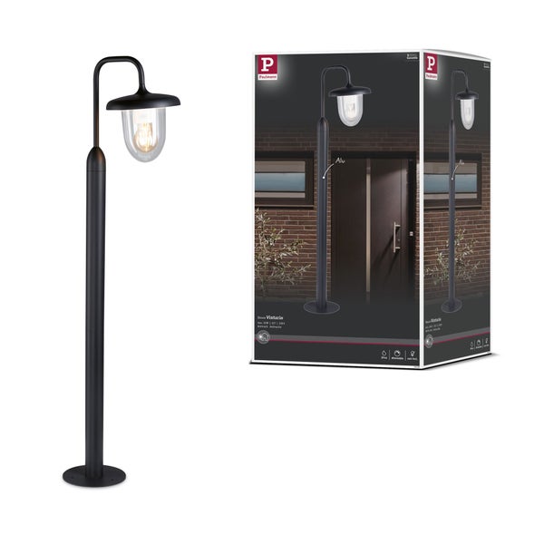 Solar Wandleuchte mit Bewegungsmelder in rechteckigem Design inklusive Maßangaben und 5 Jahre Garantie