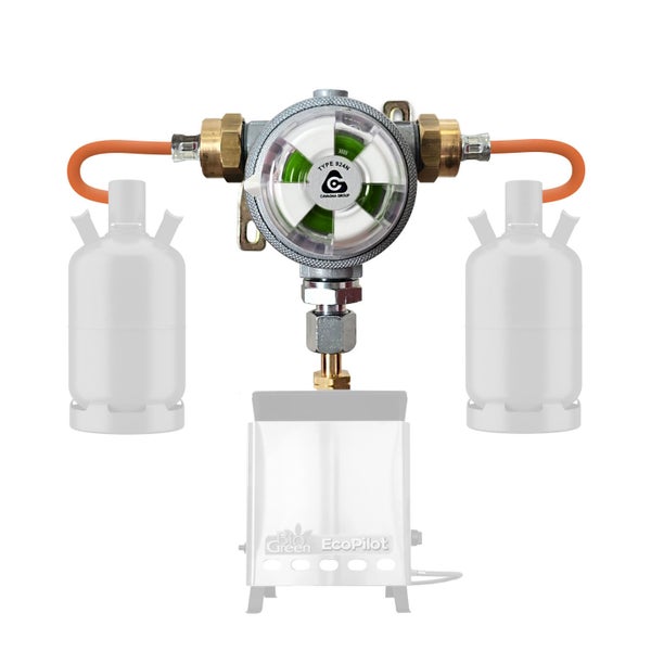 Zwei-Flaschen-Anlage Multimatic schaltet automatisch von leerer zu voller Gasflasche