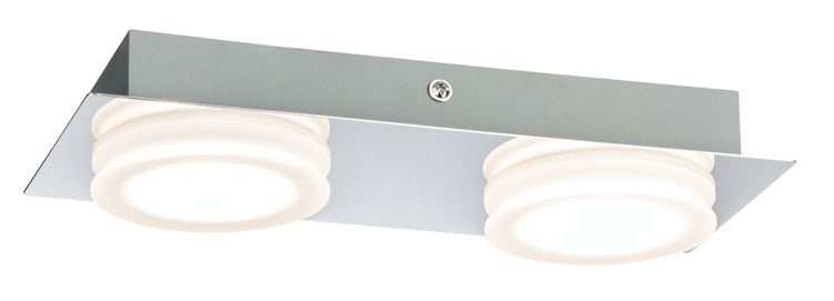 LED Wandleuchte Doradus 3000K 2x254lm 230V 2x4,7W Chrom