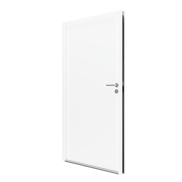 Weiße Innentür mit Griff