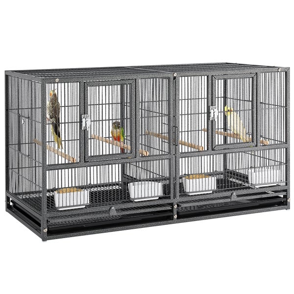 Yaheetech Großer Vogelkäfig , Schwarz