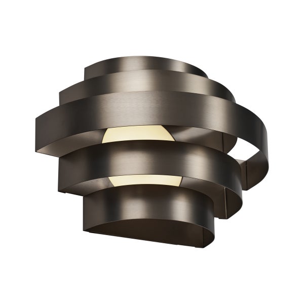 Wandleuchte mit gewundenem Design und integriertem Leuchtmittel