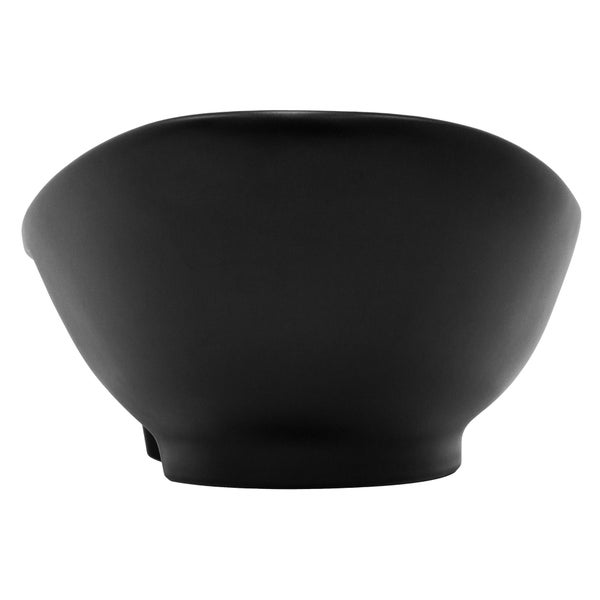 ML-Design Waschbecken aus Keramik in Schwarz matt 59x39,5x20,5 mm, Ovale Aufsatzwaschbecken, Moderne Waschtisch, Waschschale mit Hahnloch und Abflussloch, Waschplatz Handwaschbecken, für Badezimmer