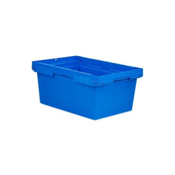 PROREGAL Mega Deal 5x Conical Mehrweg-Stapelbehälter Blau HxBxT 27,3 x 40 x 60cm 47 Liter Lagerbox  Eurobox  Transportbox  Transportbehälter