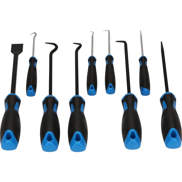 BRILLIANT TOOLS Schaber-Haken-Werkzeug-Satz 9tlg. - BT542010