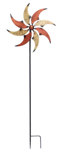 FRANK FLECHTWAREN | Windrad Schimmer, METALL, Ø 39 cm, GH 119 cm