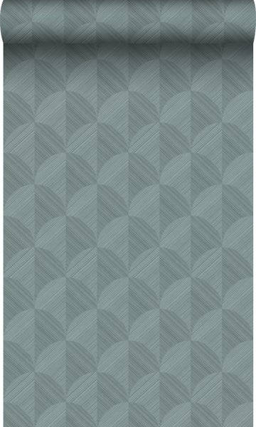 Origin Wallcoverings Öko-Strukturtapete 3D Muster Graublau - 50 x 900 cm - 347990