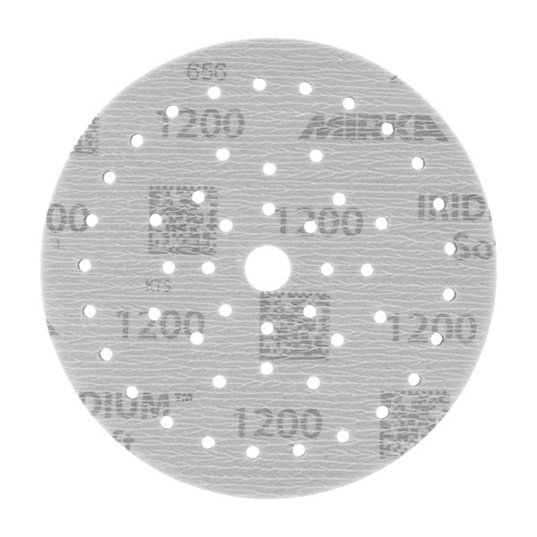 Mirka Iridium Soft Schleifscheiben Ø 150 mm / Korn P1200 / Klett Multifit / 20 Stück / schaumbasiertes Schleifmittel für präzises Trockenschleifen, Klarlackschliff, Finish