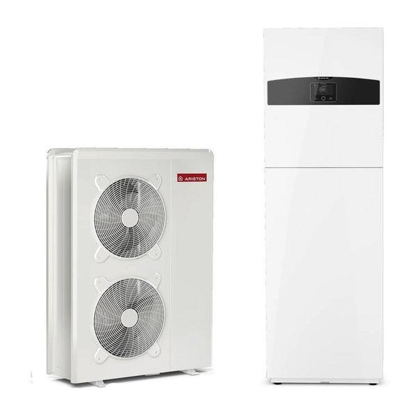 Vernetzte kompakte Luft/Wasser-Wärmepumpe Nimbus Compact M mit elektrischem Zusatzgerät Ariston 15 kW, dreiphasig