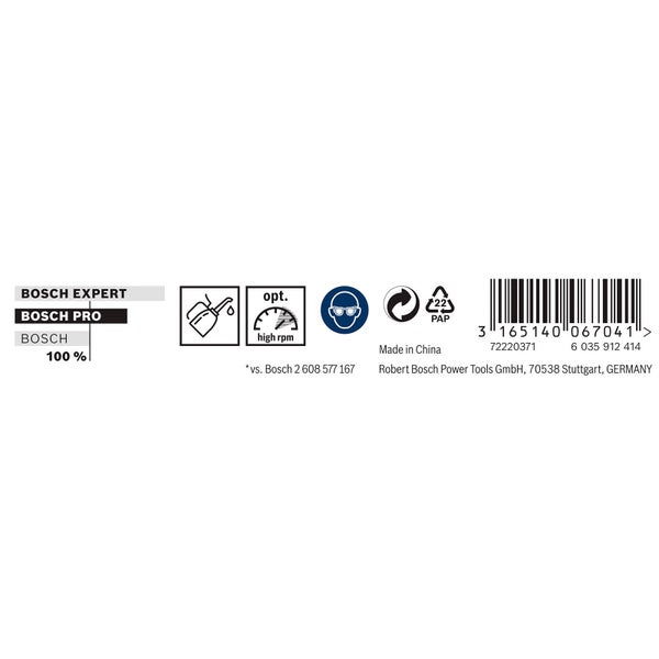 Bosch PRO Metal HSS-G Spiralbohrer 3,5 x 73 x 112 mm - 2608596814