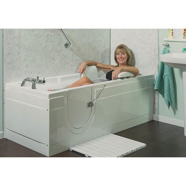 Badewanne mit Tür und Sitz Modell 17 Größe 170x70 cm Rechte Version Komplett mit Hydromassage - FRASCIO