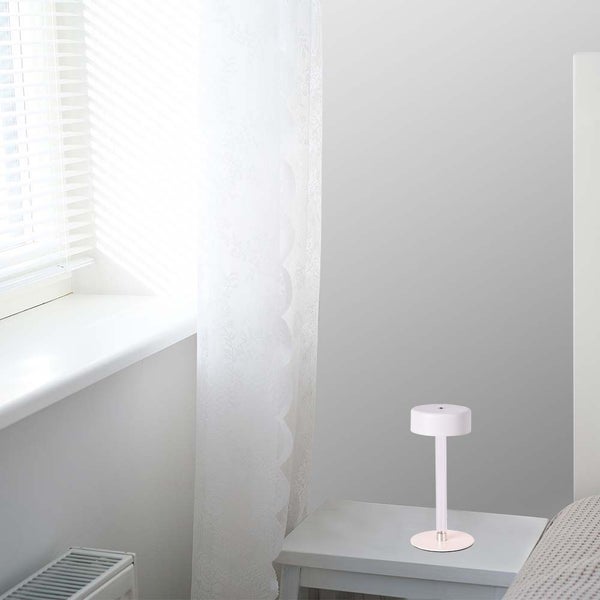 V-TAC VT-7567-W - Designer Lamps - Wiederaufladbare Tischlampen - IP20 - White+Transparent - 3