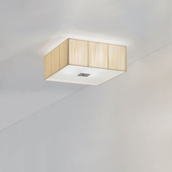 Stoff Deckenleuchte Emido 4 x E27 Beige