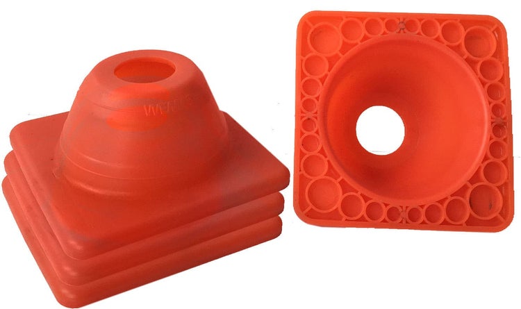10 x Fahrschul Pylonen Fahrtraining Motorrad nur 4,5 cm hoch / grün