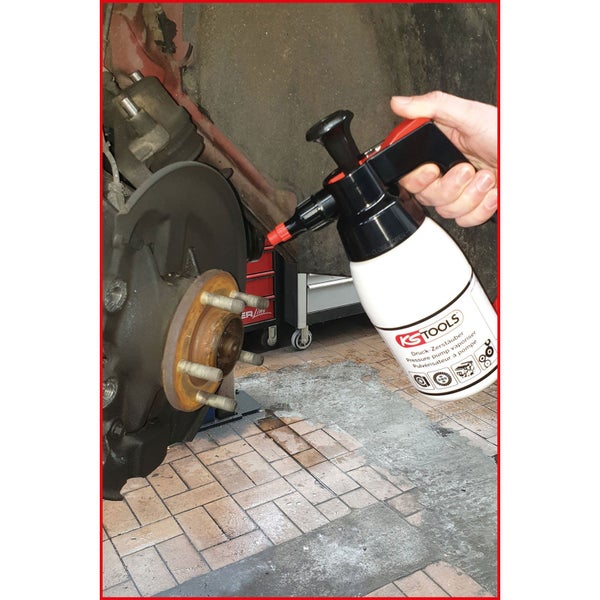 KS TOOLS Pumpsprühflasche für Bremsenreiniger 1 l - 150.8258