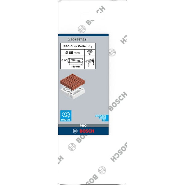Bosch PRO Core Cutter dry 65 x 150 mm G 1/2 Zoll - 2608587321