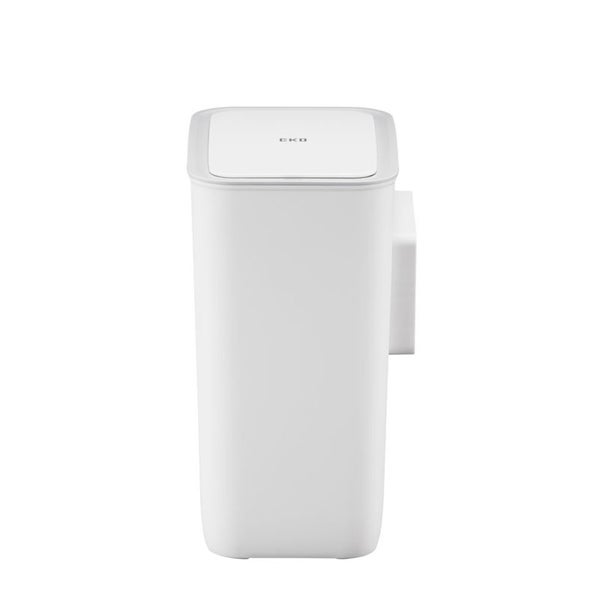PROREGAL Moderner Quadratischer Abfalleimer Mit Smart Sensor Zur Wandmontage 8 Liter HxBxT 31 x 26 x 16,5 cm Weiß