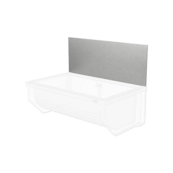 Waschtisch Rückwand aus Metall