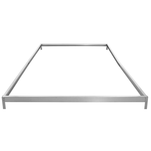 Metall-Fundamentrahmen aus verzinktem Stahl für Gartenhäuser.