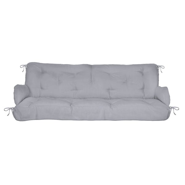 Beautissu Flair HS Hollywoodschaukelauflage 180x50x8cm Hellgrau