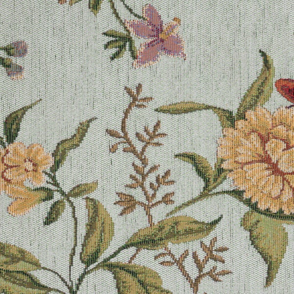 Gewebter Bordürenteppich im floralen Design Flomi Minz 60x90 cm