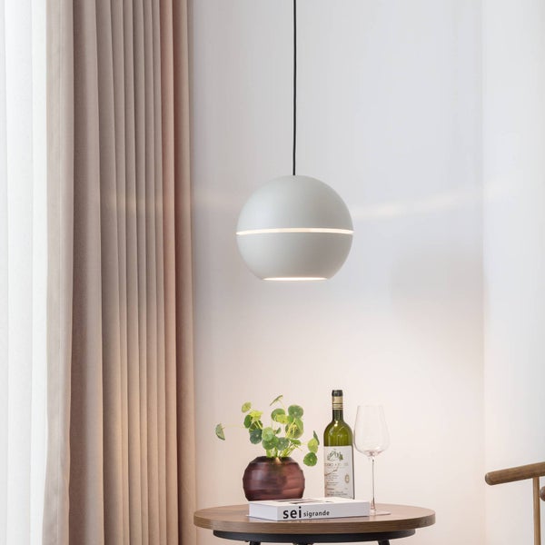 Lucande Pendelleuchte Calantha (Modern) in Alu aus Aluminium (1 flammig, E27) - Deckenlampe Esstischlampe Hängelampe Hängeleuchte Wohnzimmerleuchte