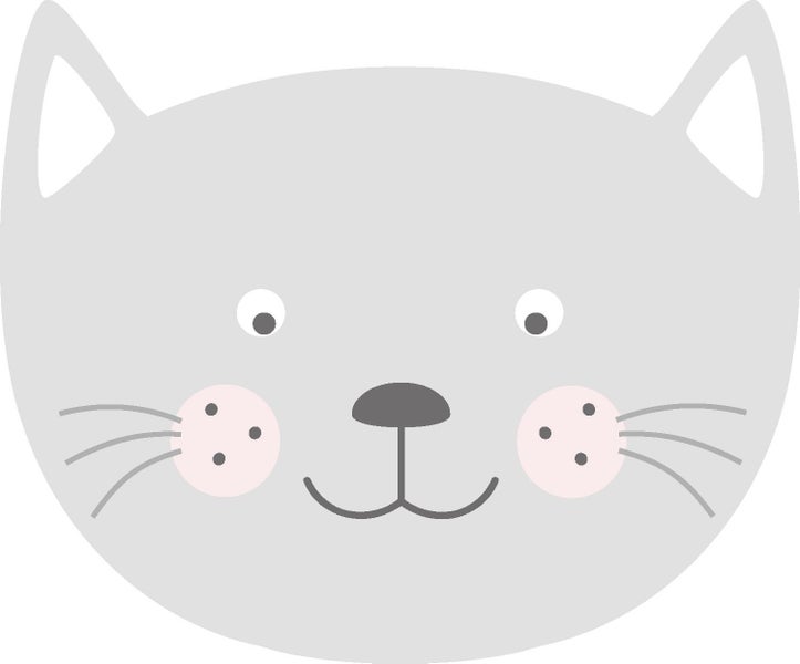 Illustration eines stilisierten Katzengesichts