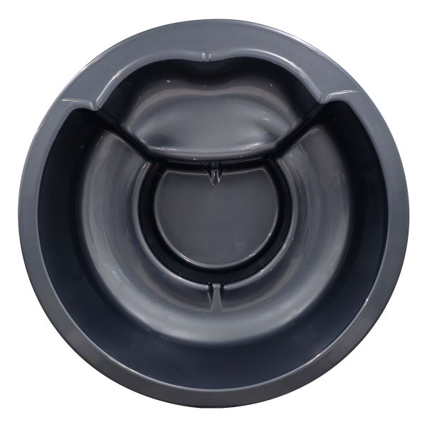 Graue Mörtelwanne aus Kunststoff