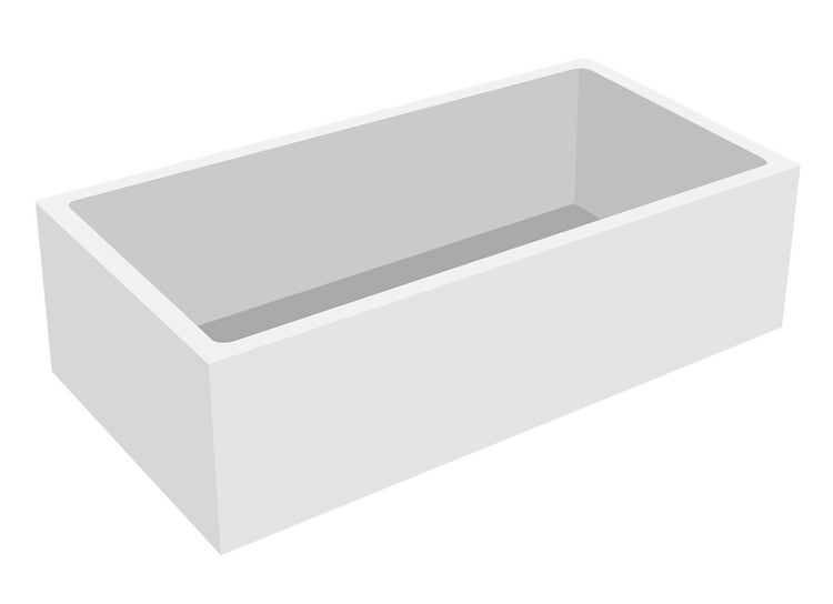 Calmwaters® Wannenträger 180 x 80 cm Modern Select, Passend für Rechteck-Badewanne 180x80 cm, Styroporträger, Schall- und wärmedämmend, Direkt verfliesbar, Badewannenträger in Weiß, 03AX3361